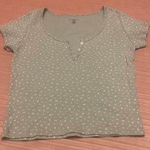 Brandy Melville floral top button up